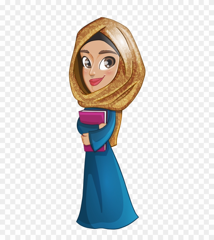 Muslim Girl Islam Clip Art - Arab Animated Png #897638