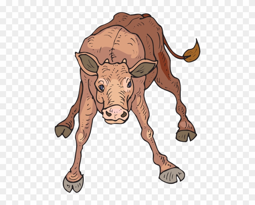 Wobbly Calf Clip Art - Clipart Calf #897714