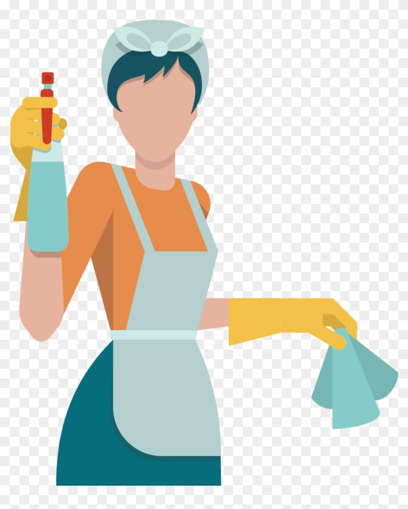 Flat Pack Kitchen Woman - Kitchen Cleaning Icon #897760