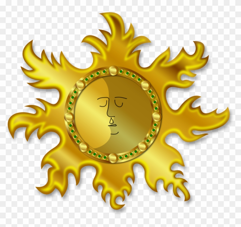 Sun And Moon Clipart Vector Clip Art Online Royalty - Sun And Moon Clipart Png #897774