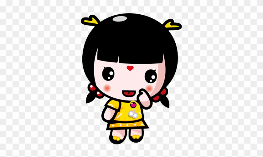 Cute Little Girl - 中秋 节 快乐 Gif #897845