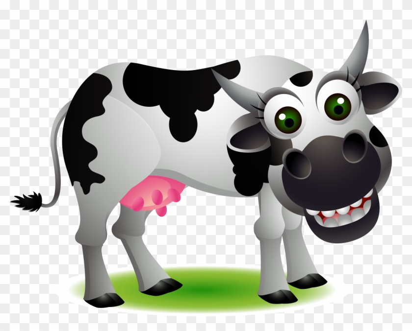 Holstein Friesian Cattle Jersey Cattle Drawing Illustration - Fresian Cow Cartoon #897855
