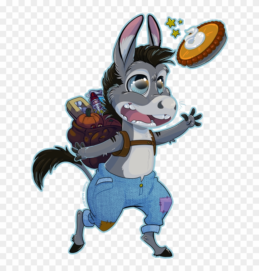 Donkey Loves Pumpkin Pie - Cartoon #897899