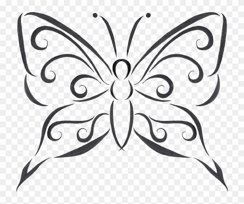 Download Butterfly Tattoo Designs Transparent Hq Png - Rita Fjärilar #898015