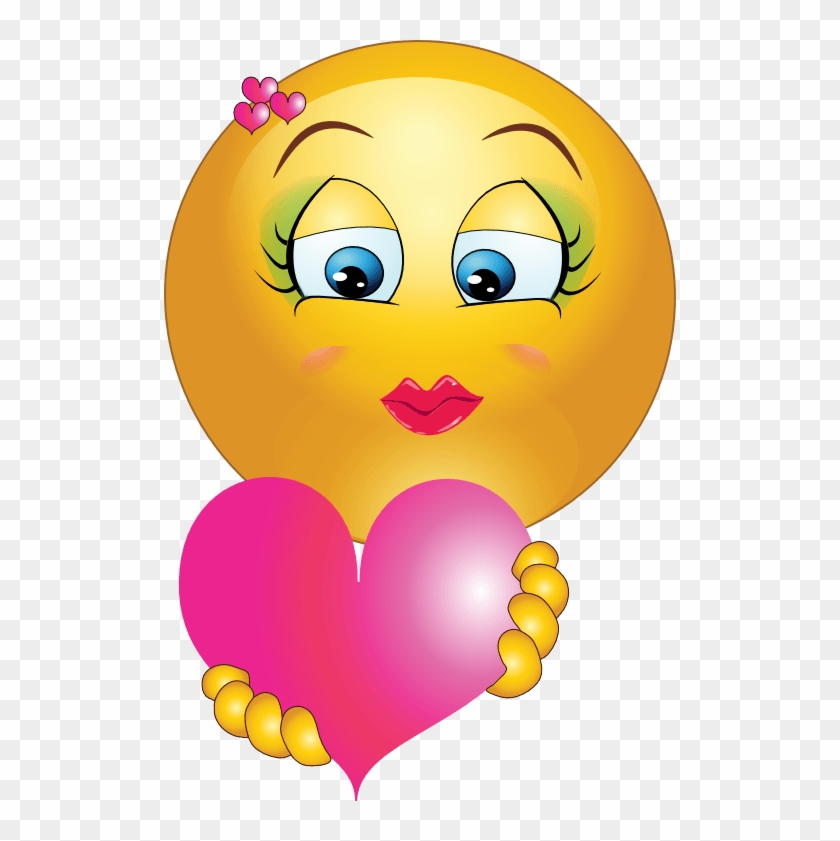 Cute Smile Girl Clipart - Heart Smiley Faces Clip Art #898034
