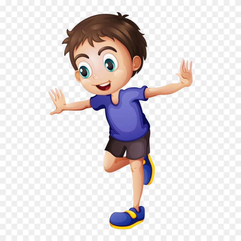 Children Hopping Clipart