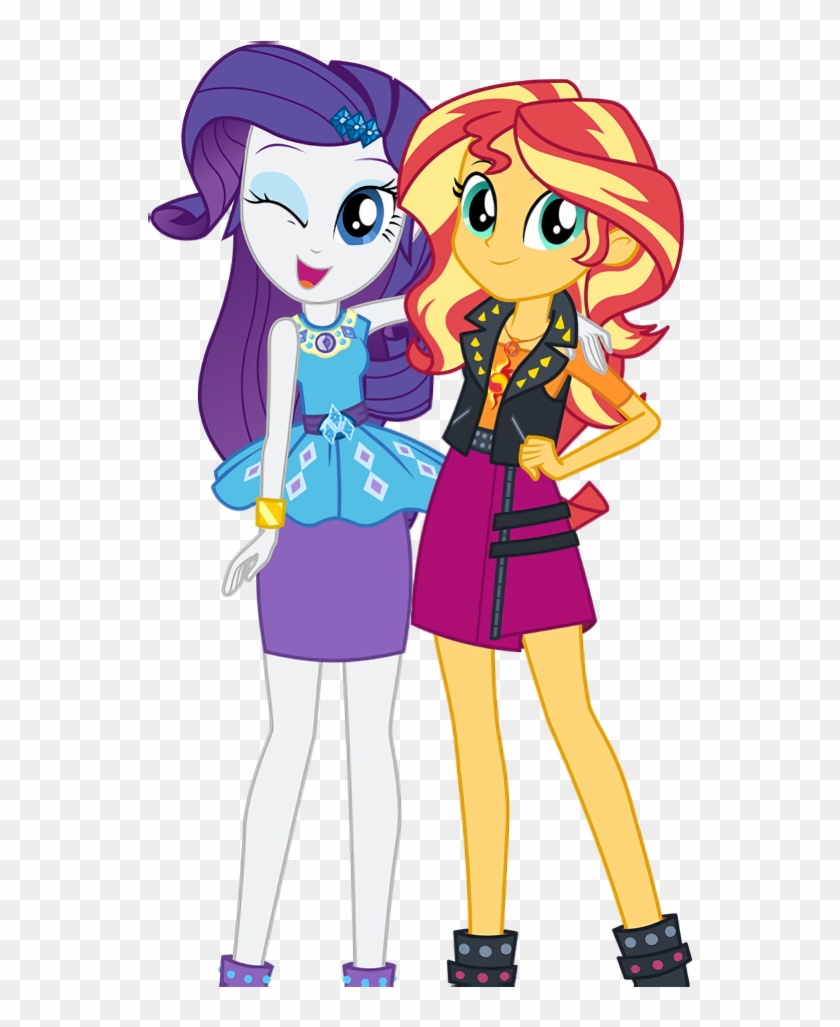 Clothes, Equestria Girls, Official, Rarity, Safe, Shipping - Rarity And Sunset Shimmer #898086
