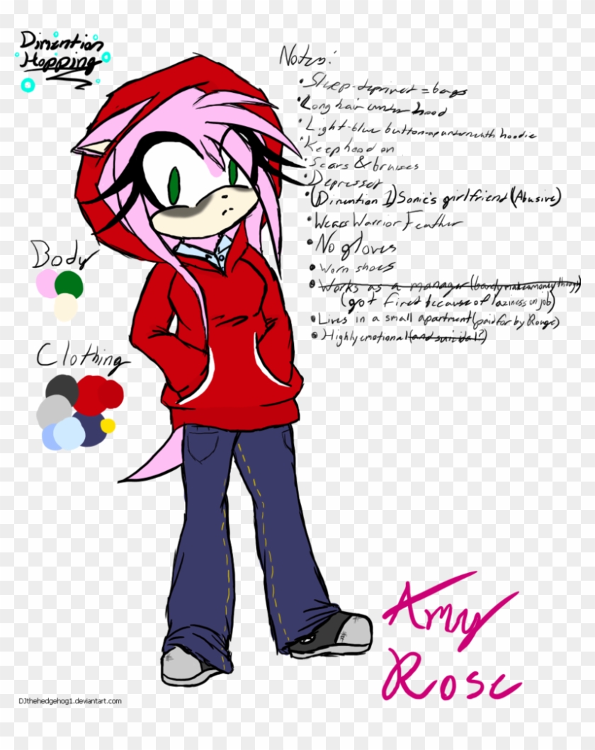 1 Amy Rose {concept Art} By Djthehedgehog1 - Sonic The Hedgehog Concept Art Amy #898091