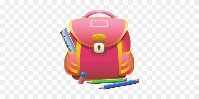 Backpack Clipart Pencil - School Bag Png Transparent #898253