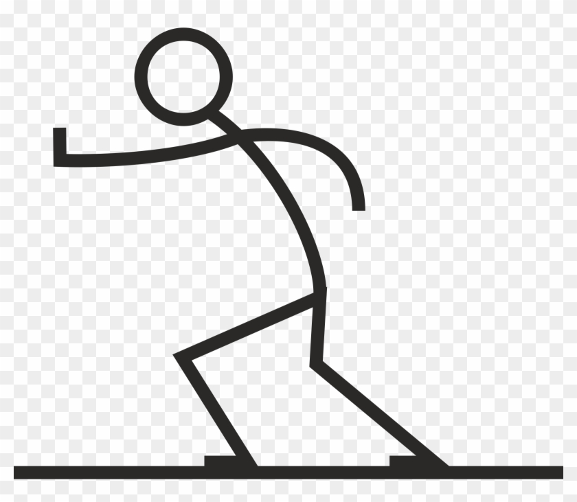 Stick Figure Running Transparent Png - Stick Figure Png #898577