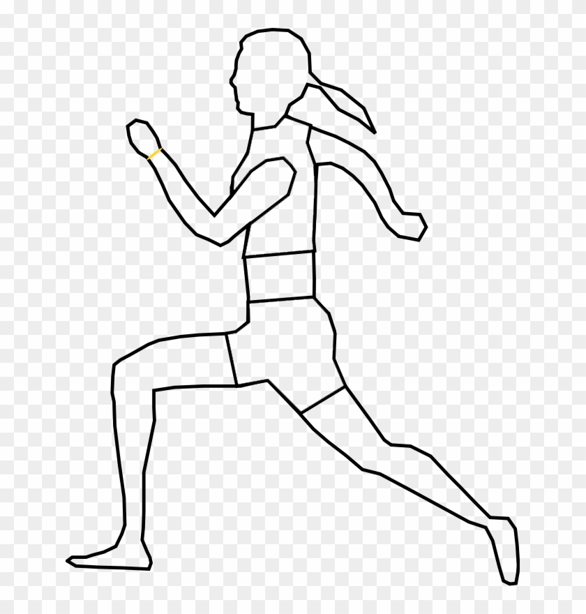 Children Jogging Colouring Pages - Drawing Of A Runner #898578