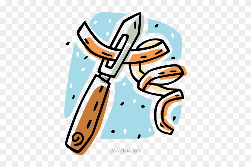 Potato Peeler Royalty Free Vector Clip Art Illustration - Peeler Clipart #898588