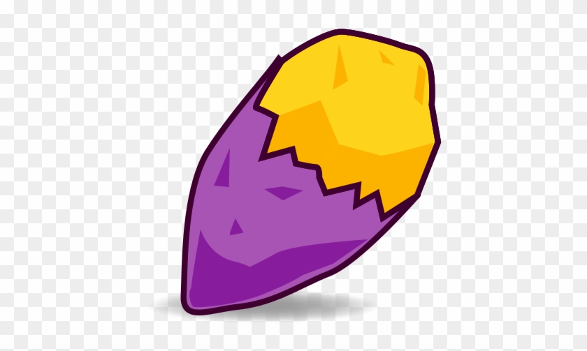 Roasted Sweet Potato Emoji - Sweet Potato Cartoon Png #898634