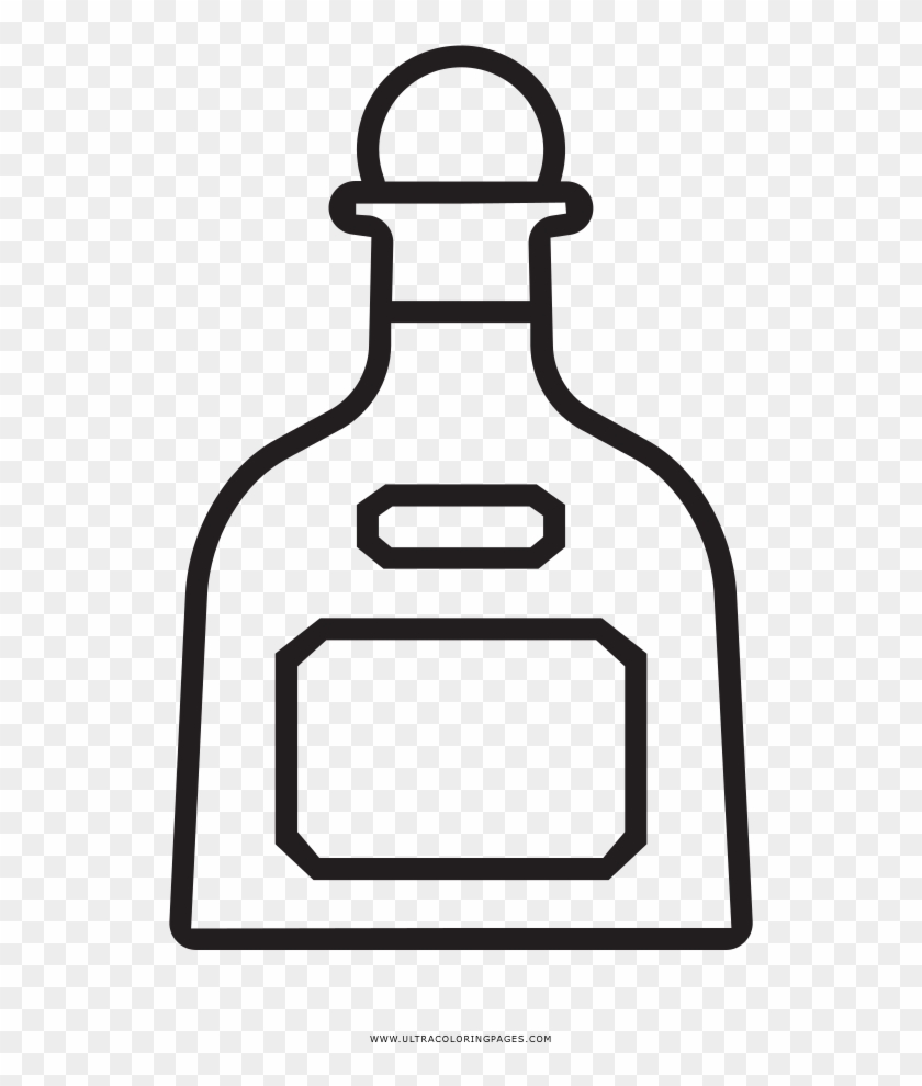 Tequila Bottle Coloring Page - Tequila Coloring Page #898646