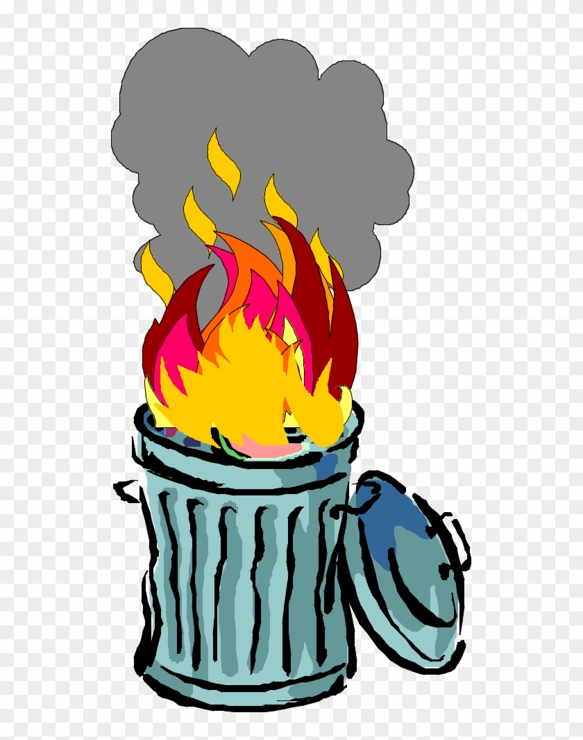 Burning Trash Clipart - Burning Trash Clipart #898704