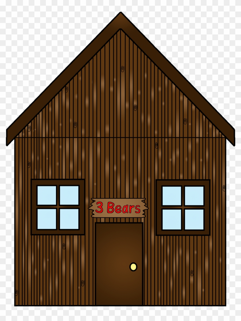 Clipart Image House Bear - Stick House Three Little Pigs #898826