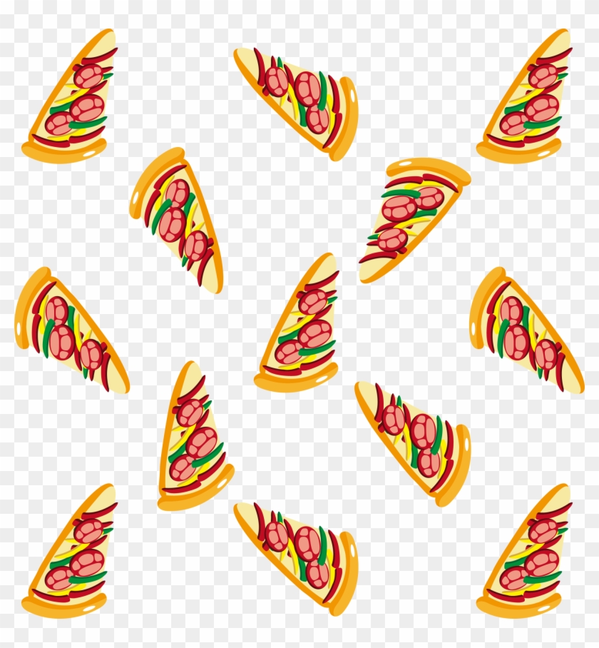 Pizza Fast Food Pattern - Free Pattern Pizza Background #898849