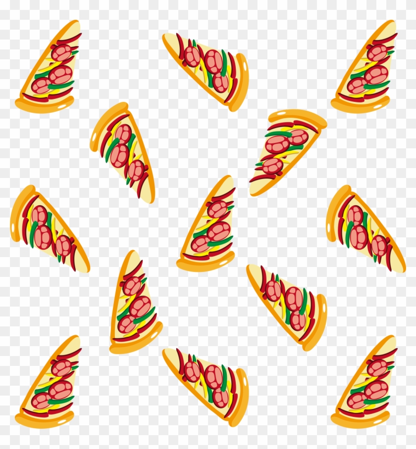 Pizza Fast Food Pattern - Free Pattern Pizza Background #898849