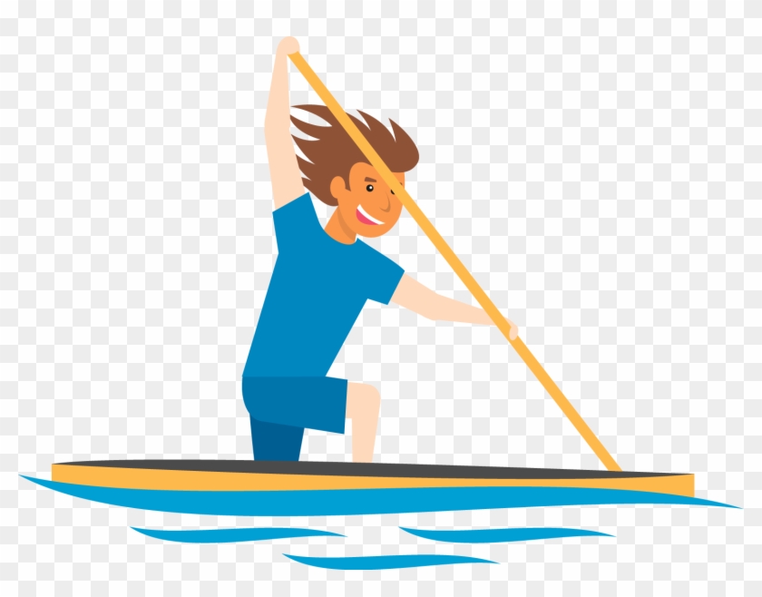 Rowing Clip Art - Cartoon Rower Png #898855