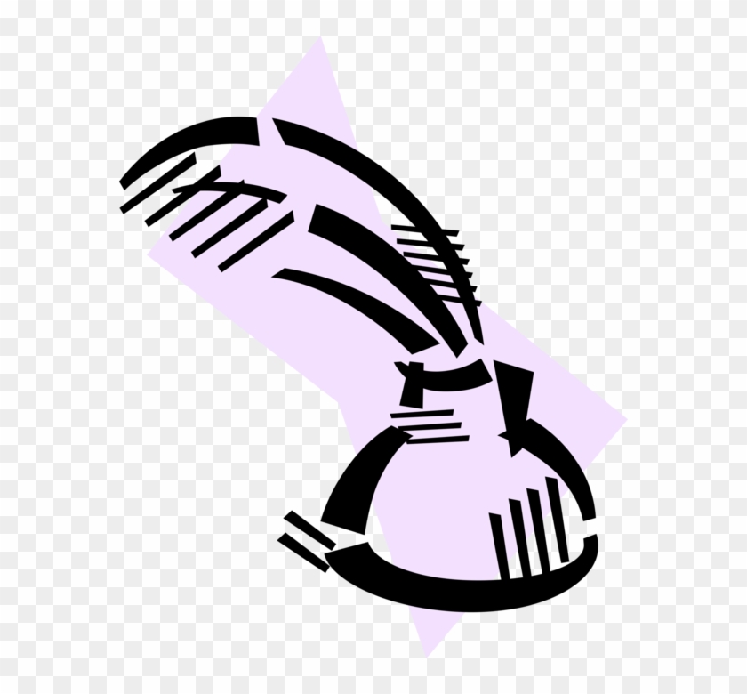 Vector Illustration Of Feather Quill Pen And Inkwell - Illustration #898870