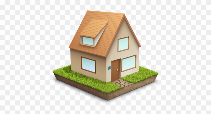 Home Icon 3d Png - House 3d Vector Png #898986
