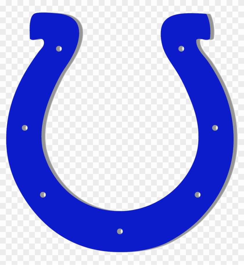 Indianapolis Colts Logo Clip Art Medium Size - Blue Horseshoe Clipart #899054