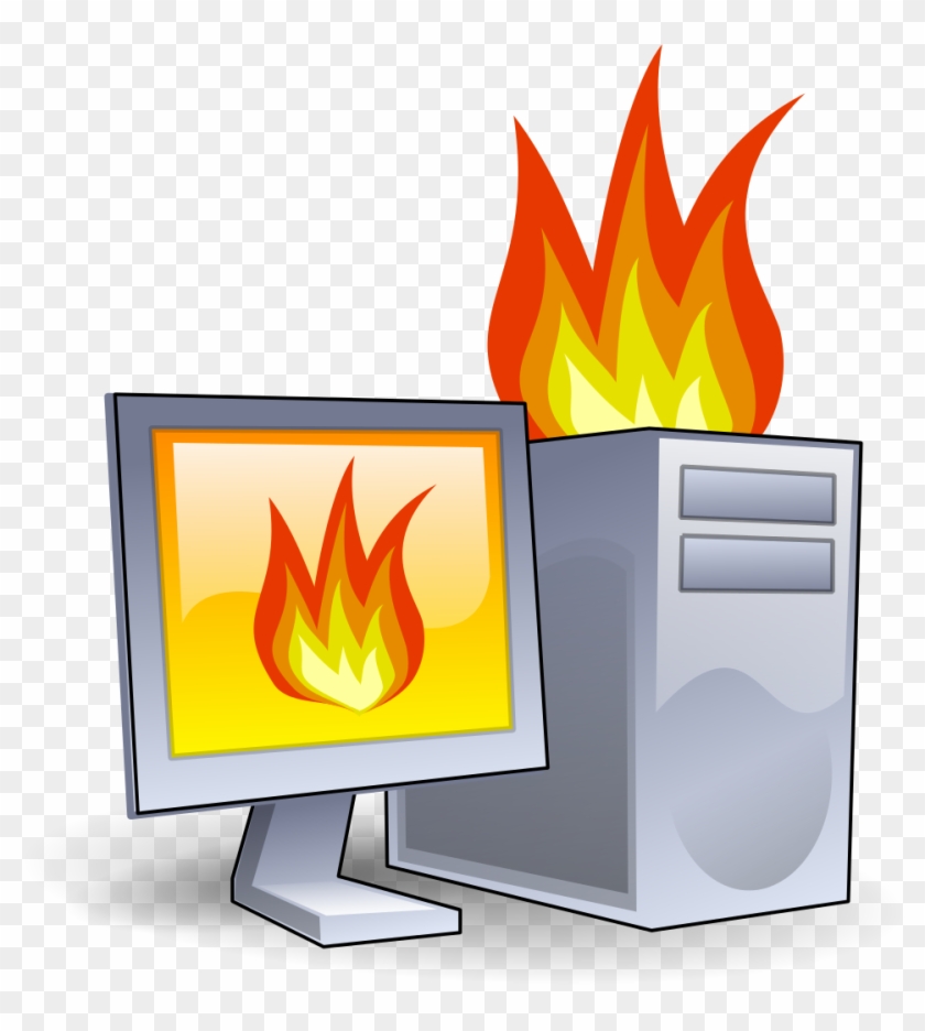 Computer On Fire - Computer On Fire Icon #899356
