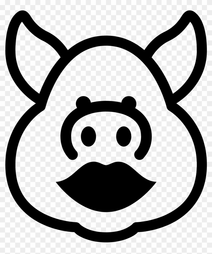 Pig With Lipstick Icon - Pig Icon Png #899620