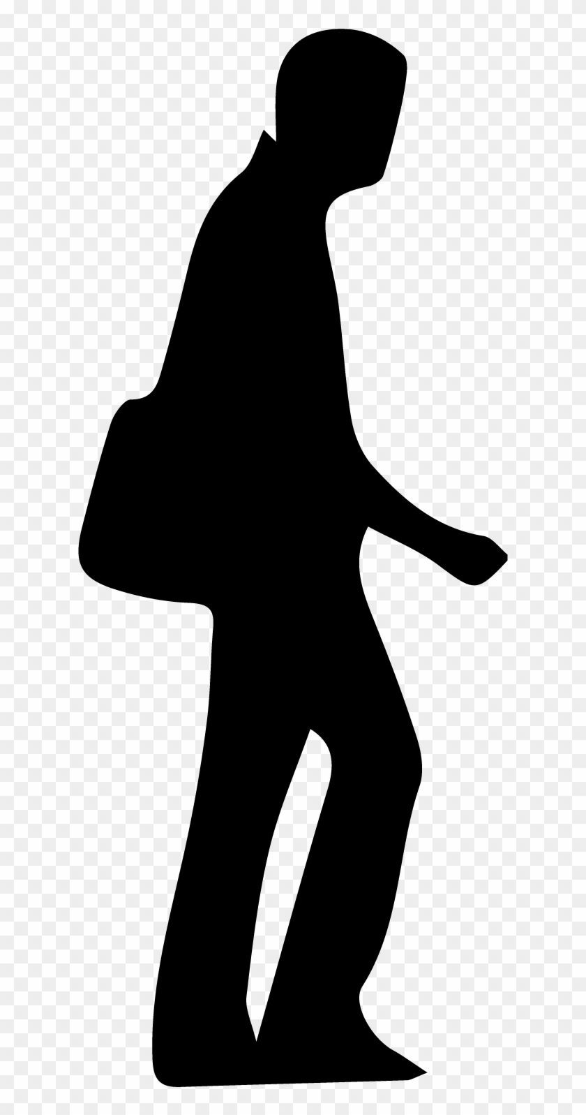Man Walking Right - Silhouette Of Man Walking Right #899752