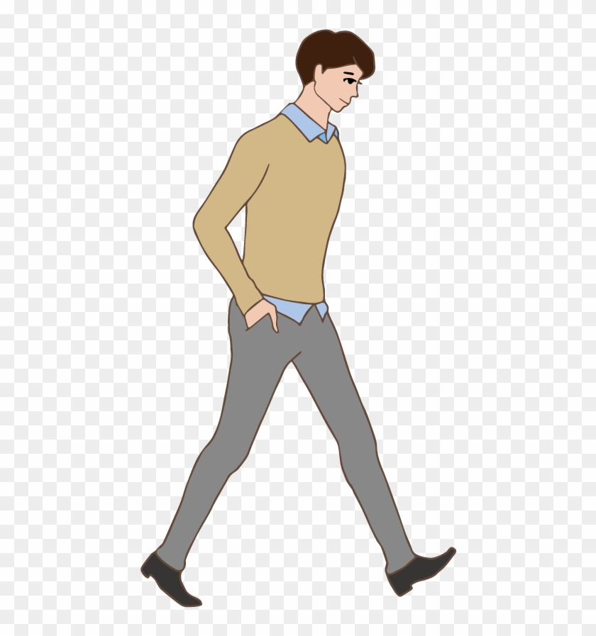 Walking Man - Homme Qui Marche Clipart #899770