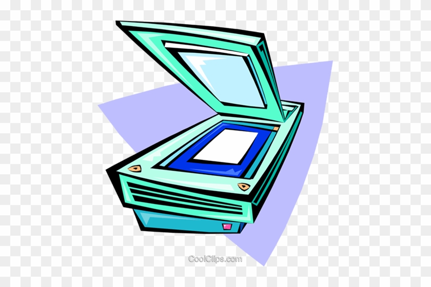 Flatbed Scanner Royalty Free Vector Clip Art Illustration - Scanner Clip Art #899938
