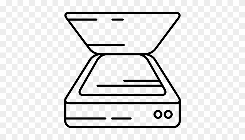 Scanner Clipart Flatbed - Scanner Drawing #899944