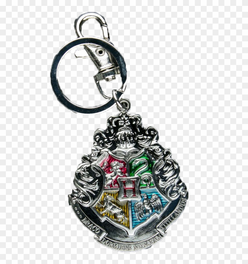 Hogwarts Logo Metal Keychain - Harry Potter Hogwarts Logo Metal Key Ring #900003
