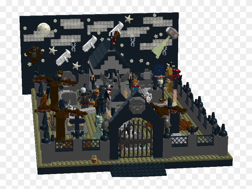 Modular Graveyard Haloween1 - Jigsaw Puzzle #900227