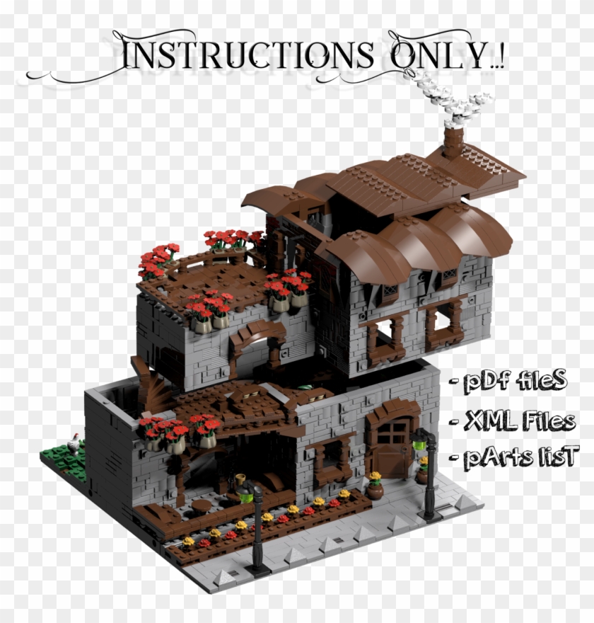 4 Of 6 Lego Custom Modular Buildings Collection - House #900288