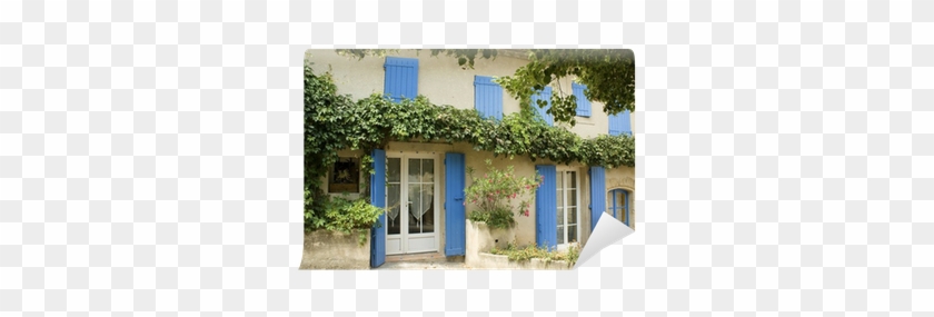 French House With Window Shutters Provence France Wall - Provence France Huis #900367