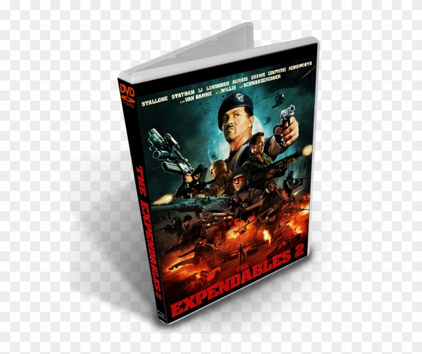 Los Indestructibles 2 Dvdrip Español Latino - Expendables 2 (2012) 27x40 Framed Movie Poster #900660