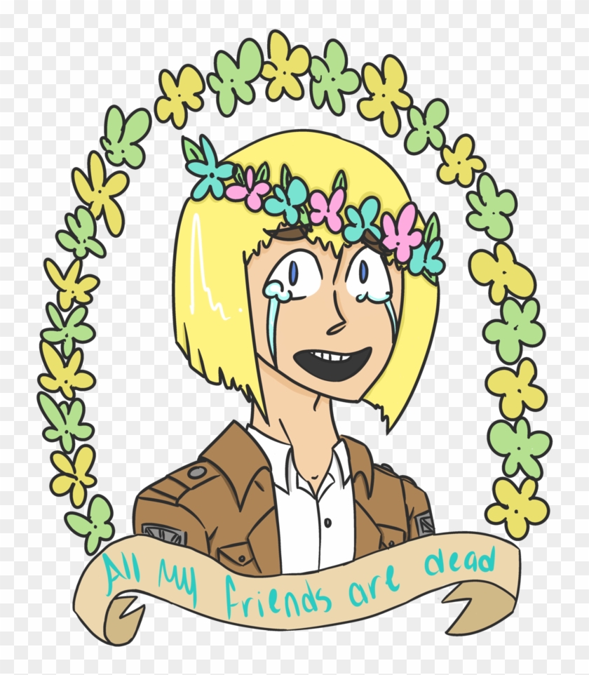 Flower Crown Armin By Wonderfilled-oreos - Cartoon #900695