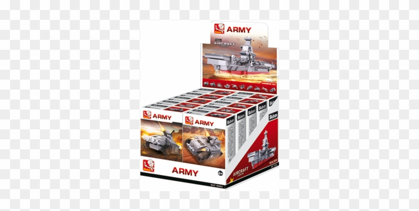 Sluban Army Aircraft Carrier 10 Into 1 Display Box - Packaging And Labeling #900723
