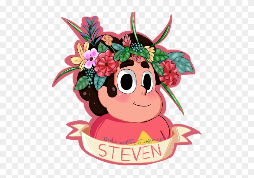Steven's Flower Crown By Bishiegiraffe - Steven Universe Steven Flower Crown #900731