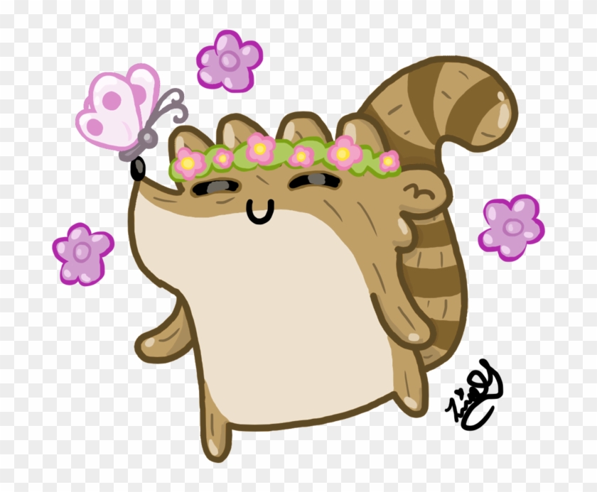 Flower Crown Rigby By Leeleecalgirl - Emoji #900753