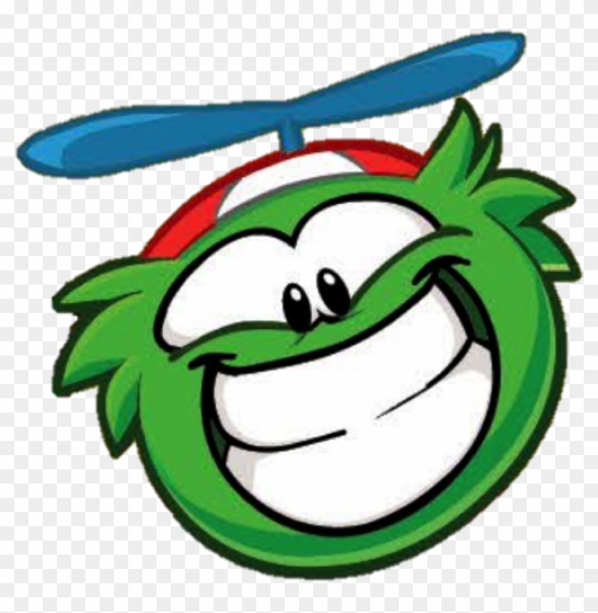 Green Funny Puffle - Cartoon #900798