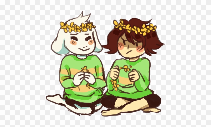 Tumblr Nwoalz0eog1sgxe4fo1 1280 - Undertale Chara With Flower Crown #900799