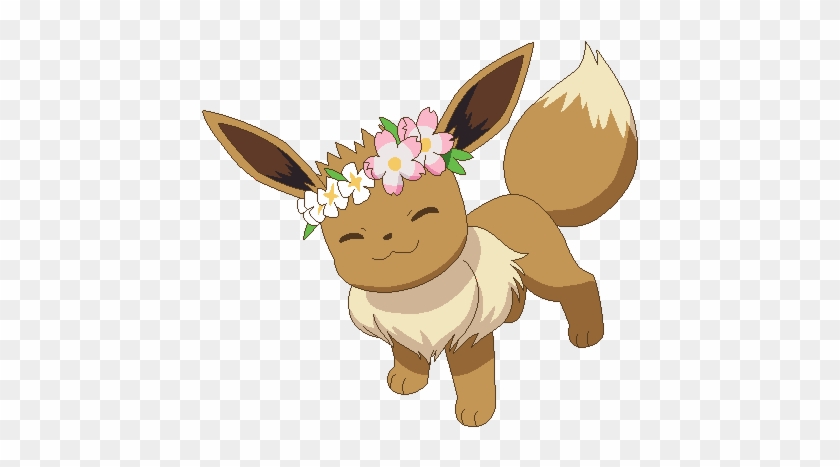 Pokemon Base Petition To Give Eevees Flower Crowns - Eevee With Flower Crown #900886