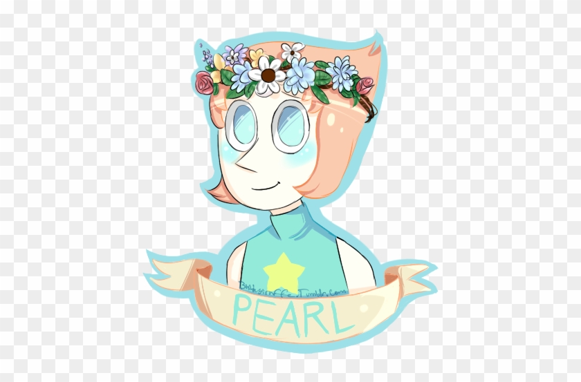 Pearl's Flower Crown By Bishiegiraffe - Steven Universe Pearl Flower Crown #900962