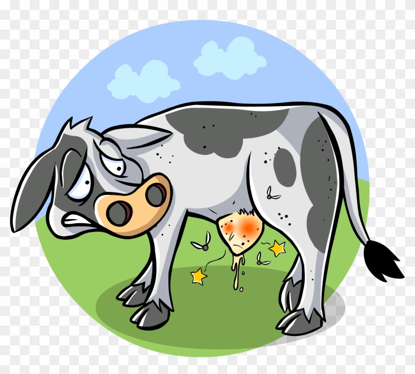 Drawing Of An Ill Cow - World Veterinary Day 2018 Theme #900980