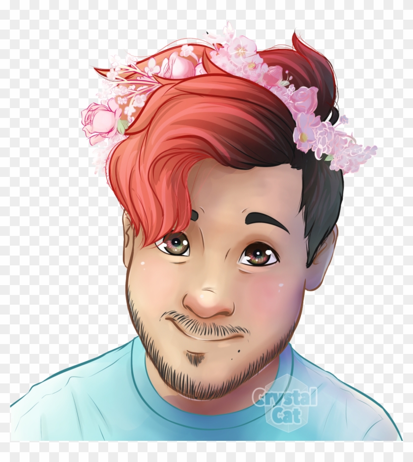 “ Here's A Cute Transparent Drawing Of Mark With That - Flower Crown Fan Art #901029