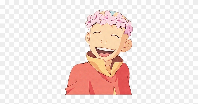 “transparent Aang Wearing A Flower Crown For U And - Avatar The Last Airbender Aang Cute #901051