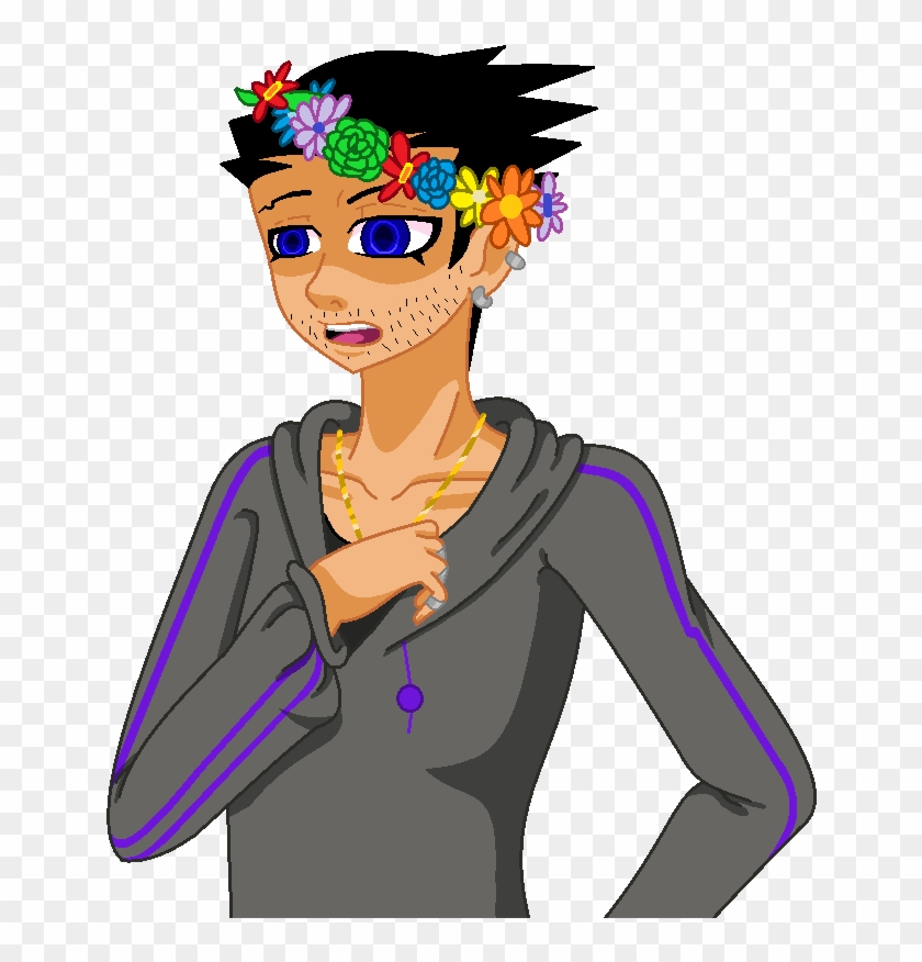 Hobosona Flower Crown By Raiz-chan - Cartoon #901098