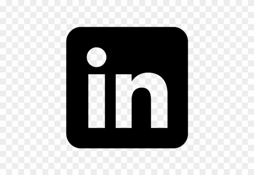 Linkedin - Linkedin Logo Png Black #901238